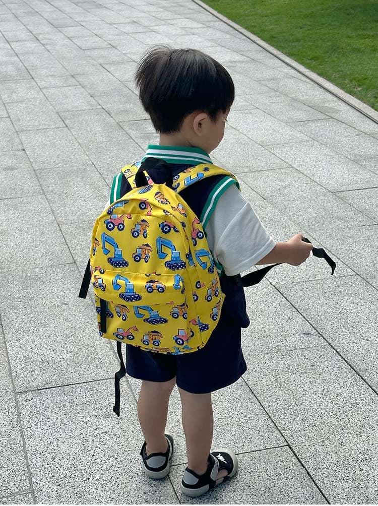 子どもリュック　かわいい働く車キッズリュック