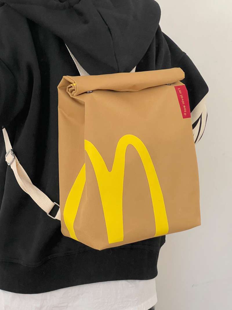 子どもリュック　ハンバーガーショップ風キッズリュック