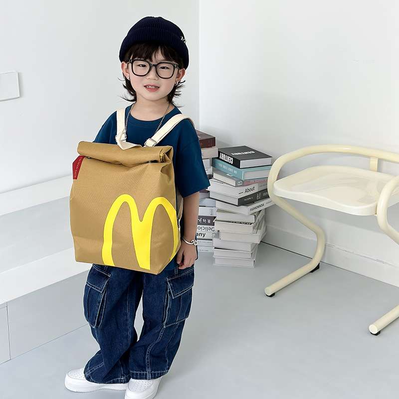 子どもリュック　ハンバーガーショップ風キッズリュック