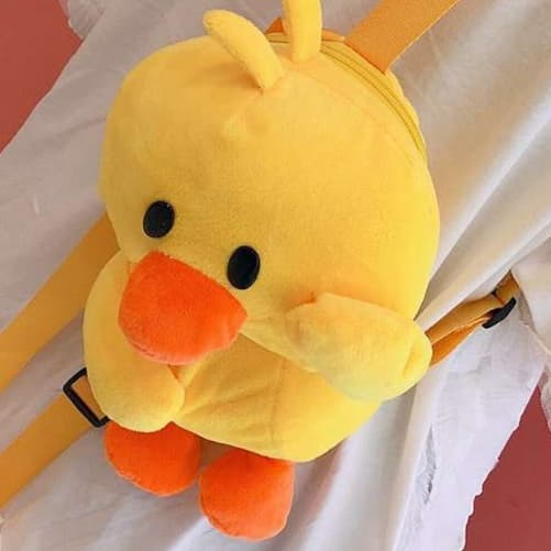 子どもリュック ふわふわアヒルリュック