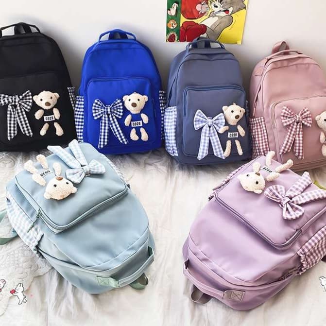 子どもリュック　 くまさんとリボンのかわいいリュック