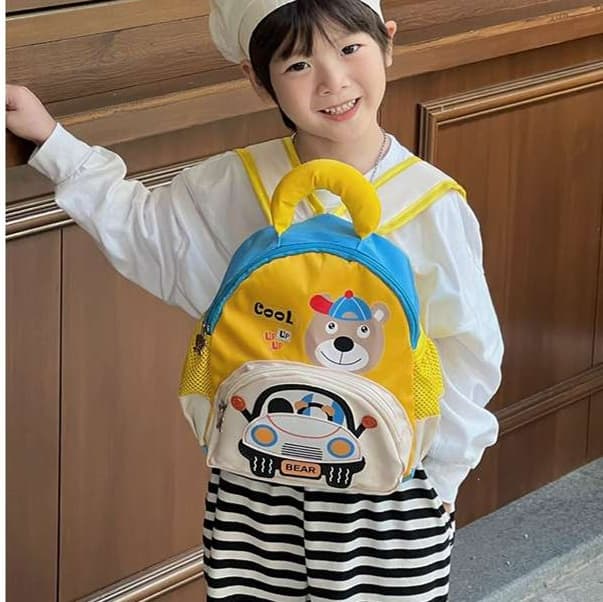 子どもリュック　くまさんと車のキッズリュック