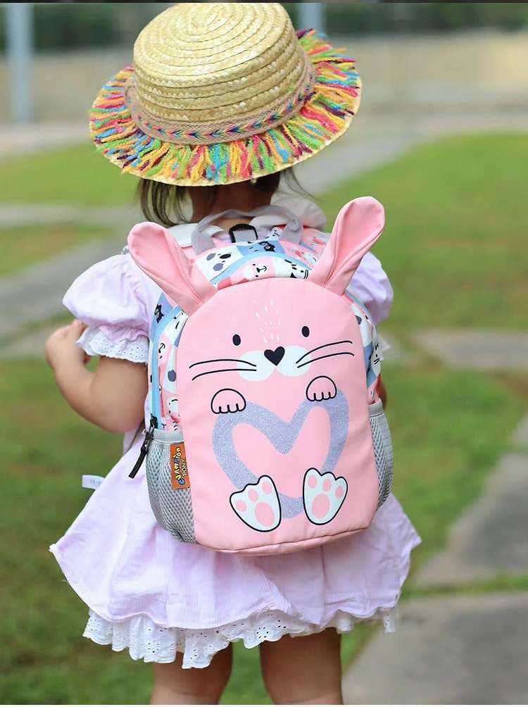 子どもリュック アウトドア用 かわいいうさぎさんの冒険リュック
