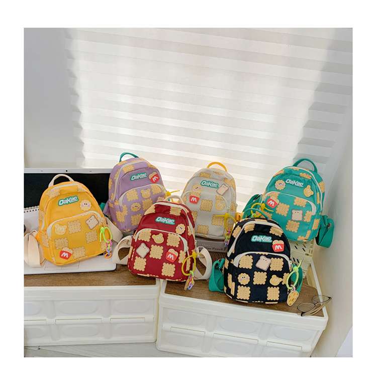 子どもリュック　もちもちクッキー柄キッズリュック