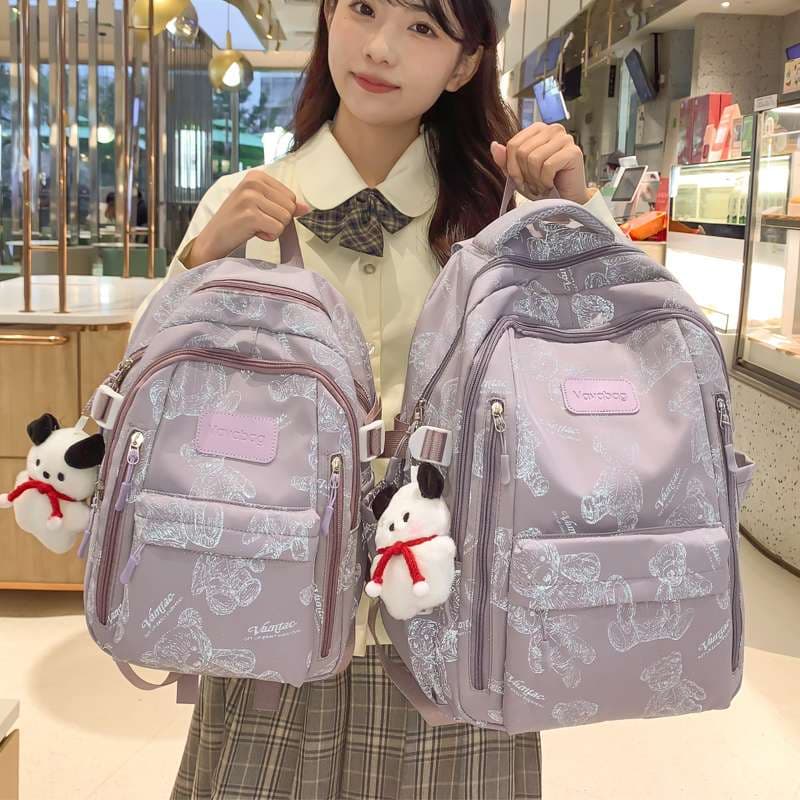 子どもリュック クマ柄リュック 大容量かわいい通園バッグ