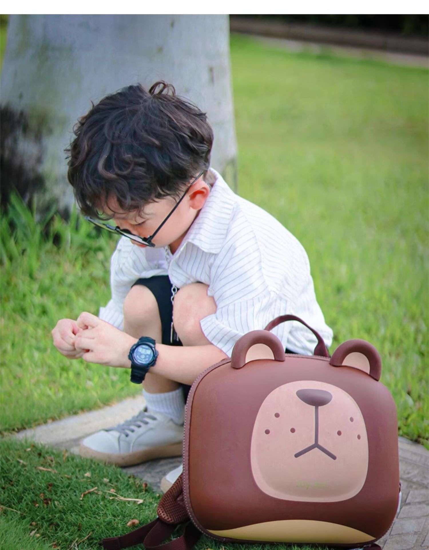 子どもリュック もふもふ動物顔リュック