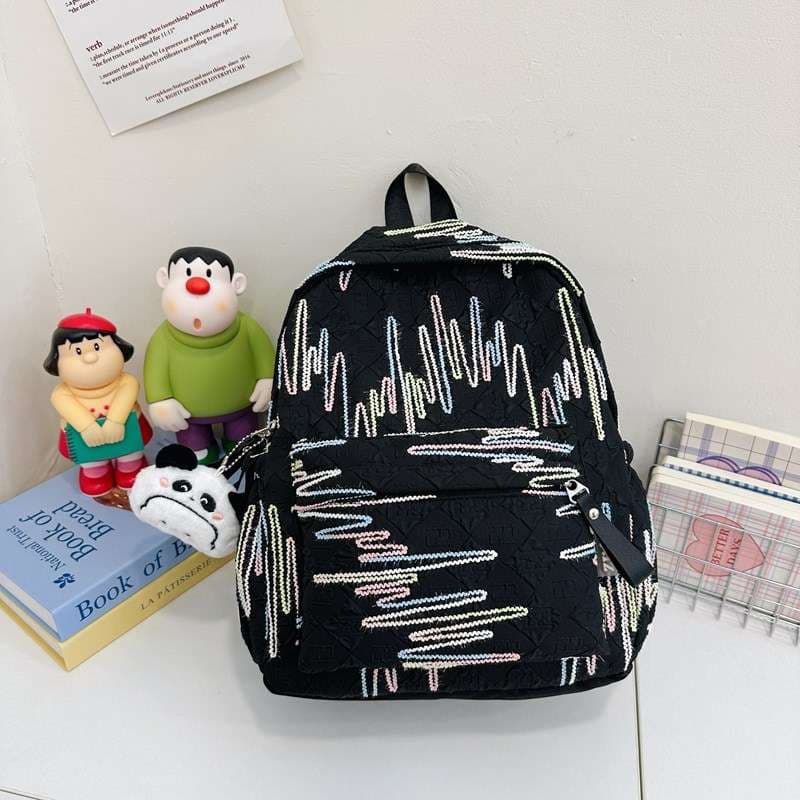 子どもリュック　 キッズ用おしゃれ線柄リュック