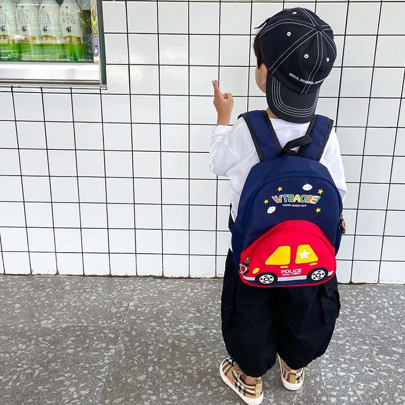 子どもリュック　おしゃれかわいい警察車両キッズリュック