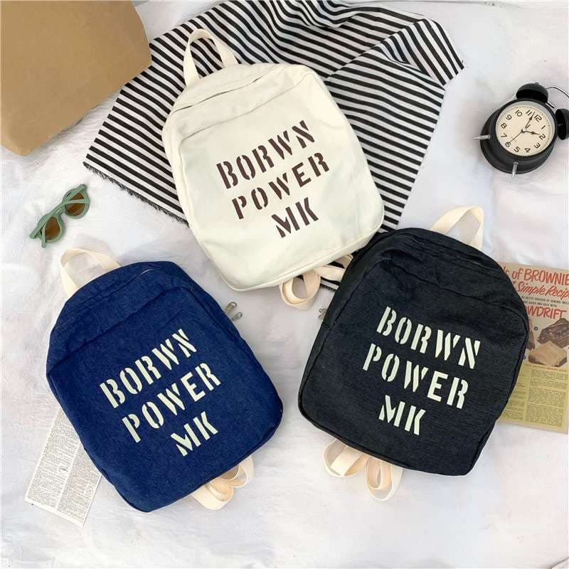 子どもリュック かわいいレトロなロゴリュック