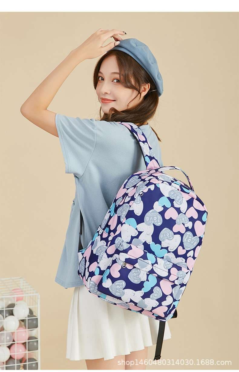 子どもリュック 愛情たっぷりハート柄リュック