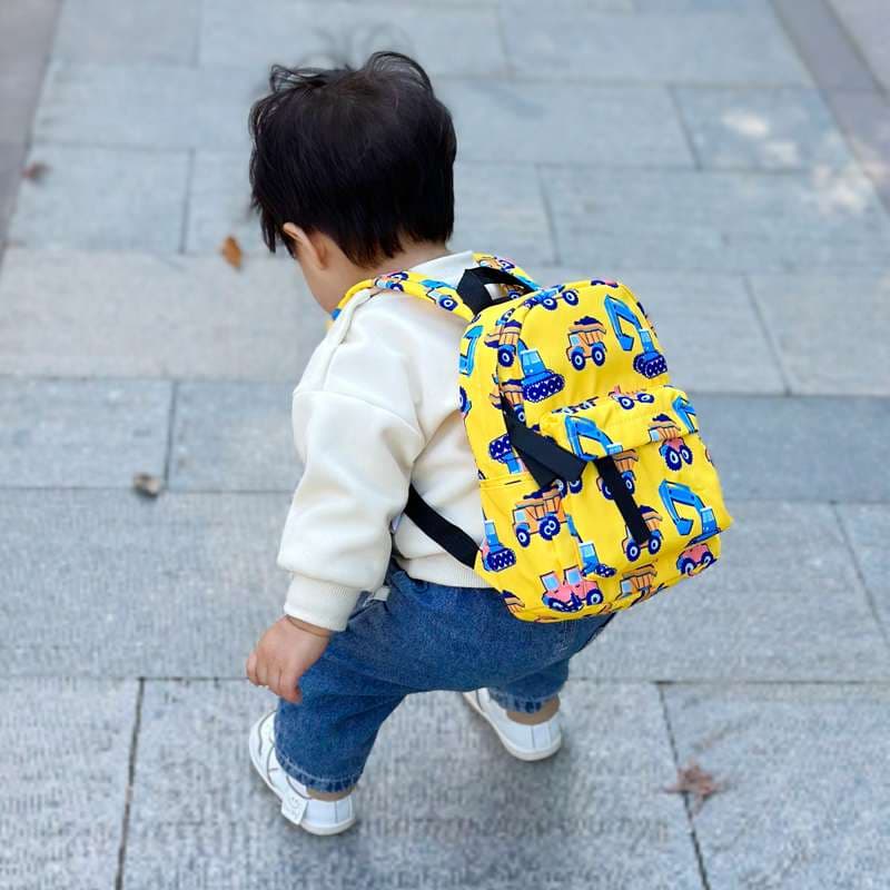 子どもリュック はたらく車柄のお子様リュック