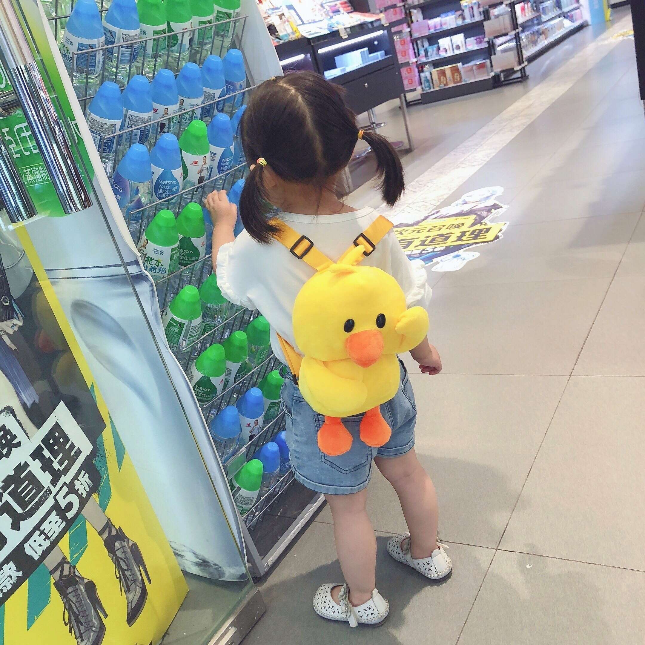 子どもリュック ふわふわアヒルリュック