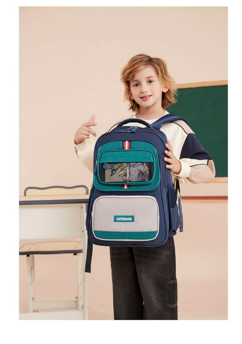 子どもリュック 多機能ポケット付き学生リュック