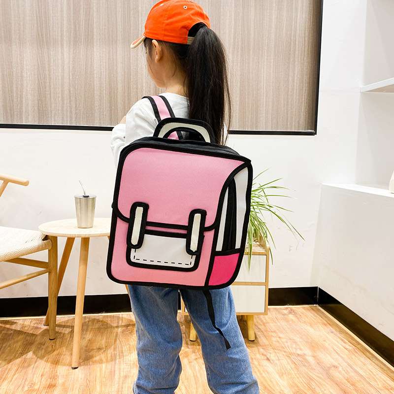 子どもリュック　カートゥーン風デザインのキッズリュック