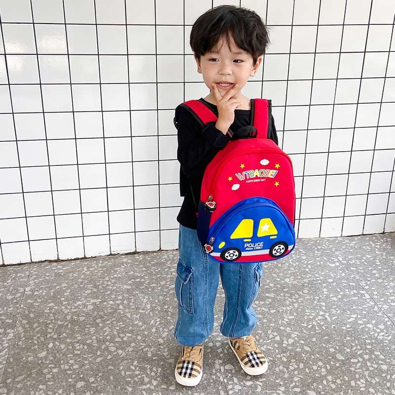 子どもリュック　おしゃれかわいい警察車両キッズリュック