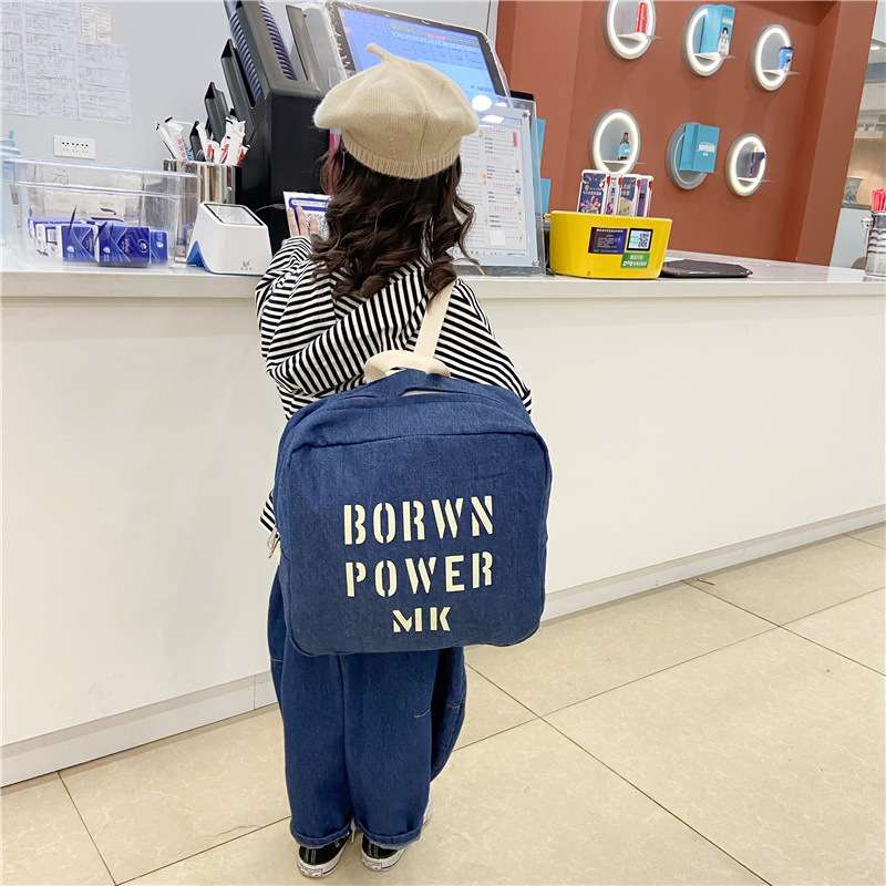 子どもリュック かわいいレトロなロゴリュック