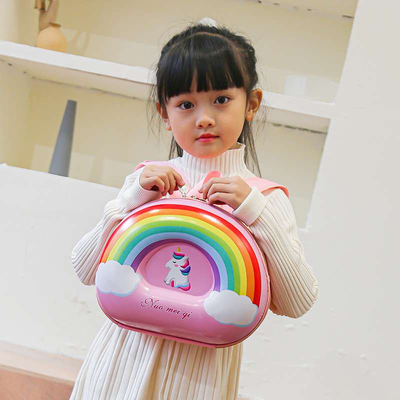 子どもリュック 夢見るユニコーン虹色リュック