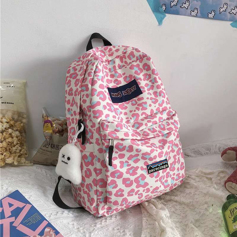 子どもリュック ヒョウ柄キッズバックパック