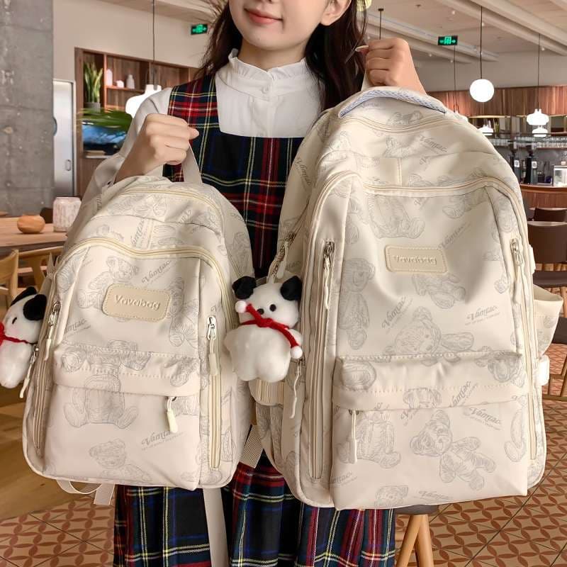 子どもリュック クマ柄リュック 大容量かわいい通園バッグ