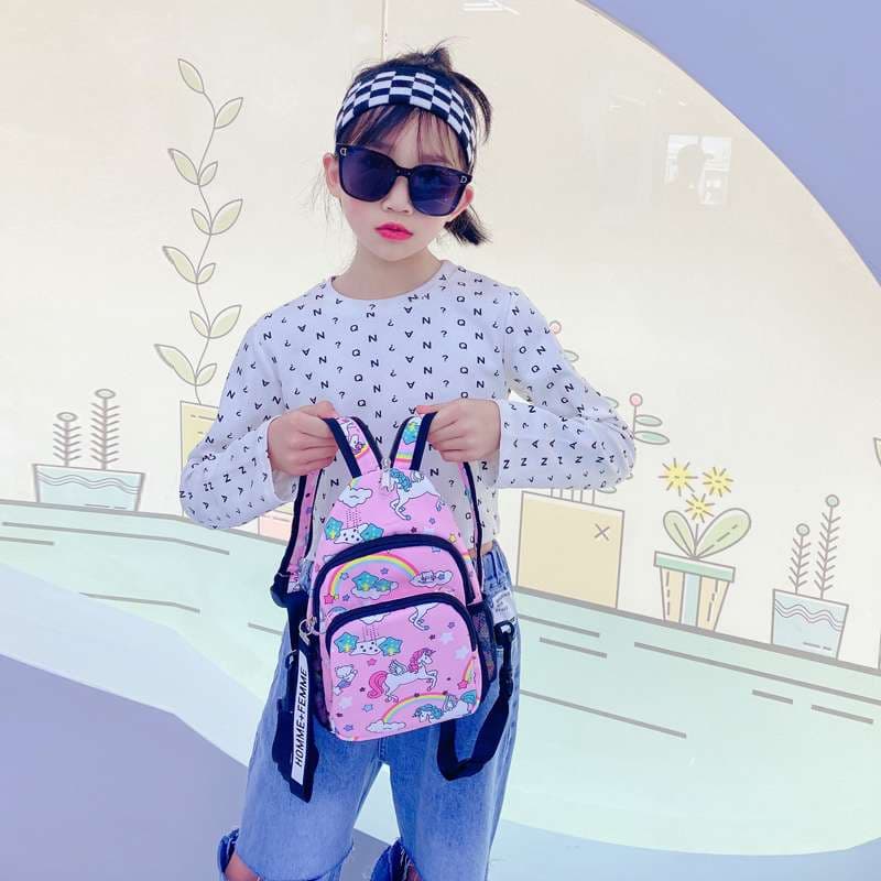 子どもリュック 子どもの通園・通学　ユニコーン柄かわいいキッズリュック