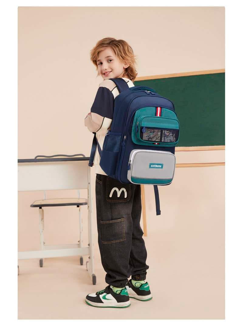 子どもリュック 多機能ポケット付き学生リュック