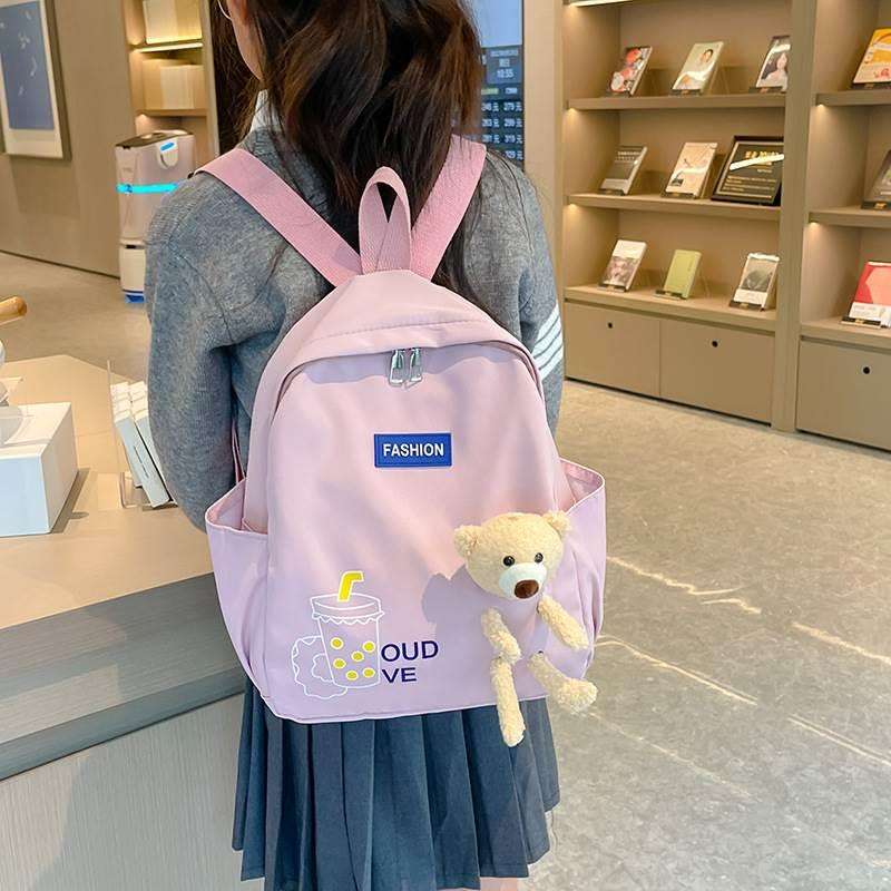子どもリュック くまさんと冷たい飲み物のかわいいリュック