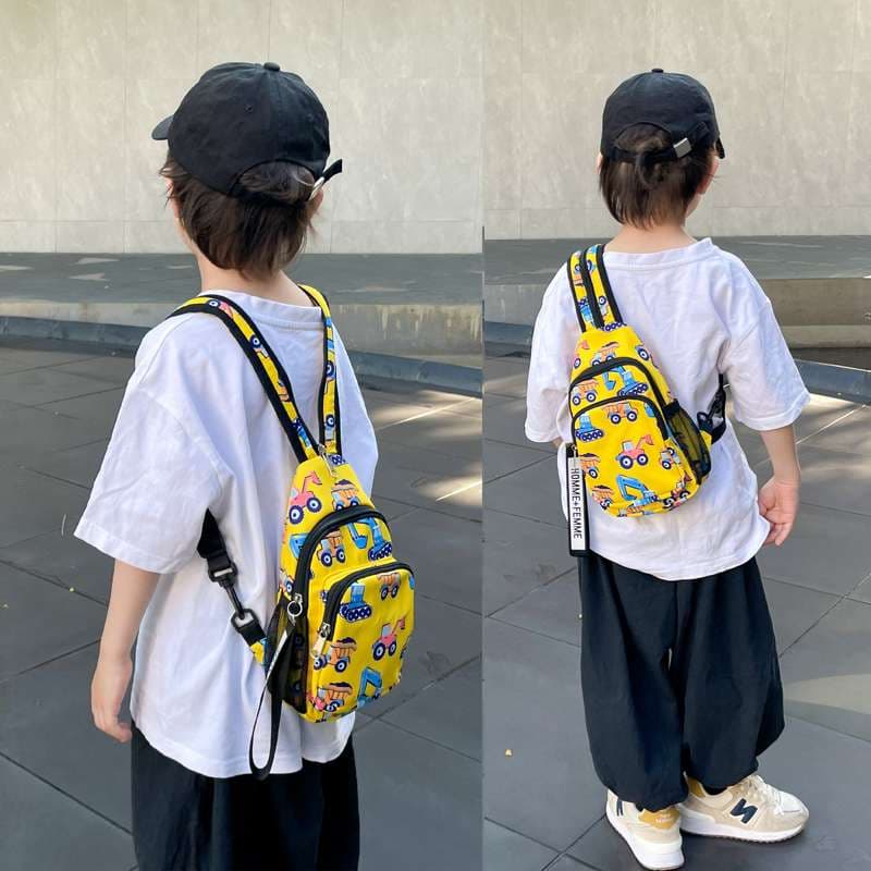 子どもリュック かわいい車柄　普段使い用2wayキッズリュック