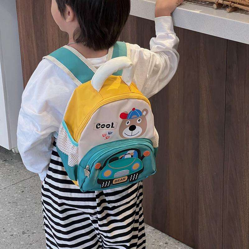 子どもリュック　くまさんと車のキッズリュック