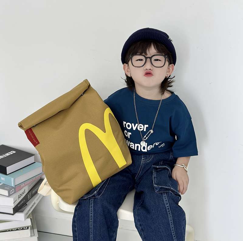 子どもリュック　ハンバーガーショップ風キッズリュック