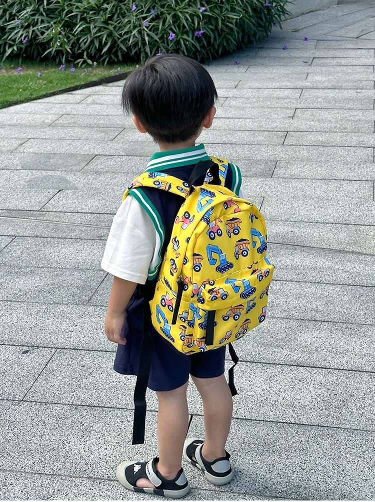 子どもリュック　かわいい働く車キッズリュック