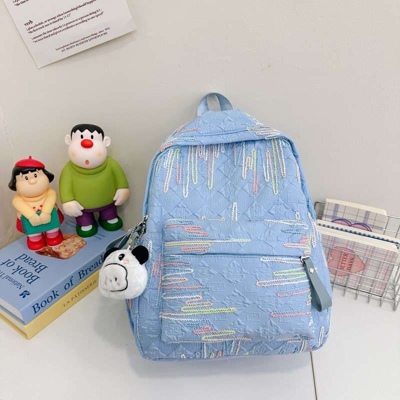 子どもリュック　 キッズ用おしゃれ線柄リュック