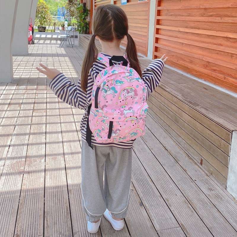 子どもリュック　通園・通学用かわいいユニコーン柄キッズリュック