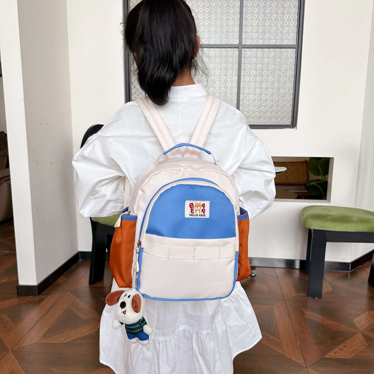 子どもリュック　かわいい動物刺繍入りキッズリュック