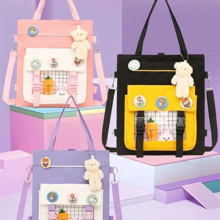 子どもリュック うさぎとにんじんのファンシーリュック